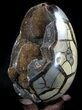 Septarian Dragon Egg Geode - Crystal Filled #37452-2